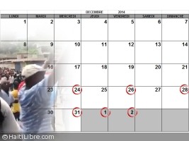 Haiti - Politic : 6 demonstration to spoil the holiday season...