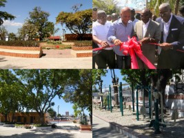 Haïti - Reconstruction : Inauguration de la Place Sainte-Anne