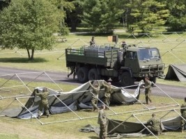 Haiti - FLASH : The Canadian Army builds a border camp for Haitian migrants