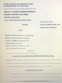 Haiti - FLASH : Members of the diaspora file a complaint against the Government of Hait !