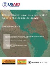 Haïti - Social : Impact du 12 janvier sur la vie et les opinions des citoyens - Partie II