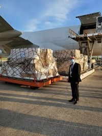 Haiti - Europe : Donation of 72 tons of emergency medical equipment and protective equipment
