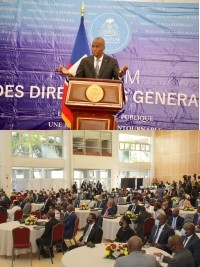 Haiti - Politic : Intervention of Moïse at the meeting on good governance