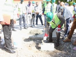 Haïti - Éducation : Pose de la première pierre du Lycée National de Frères