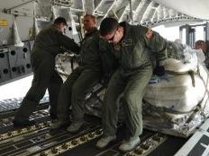 Haiti - Humanitarian : The 315th Airlift Wing has delivered 40 tons of humanitarian aid