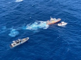 Haiti - Social: 25 Haitian Boat-people rescued off the coast of Florida