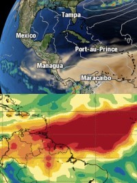 Haiti - Weather ALERT : Sahara sand dust and sulfur dioxide clouds
