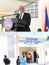 Haïti - Éducation : Inauguration de l'École Technique et Professionnelle Odette Roy Fombrun (Vidéo discours du P.M.)