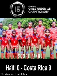 Haïti - Championnat U-15 : Les Costariciennes massacrent nos Grenadières U-15 [9-0]