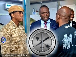 Haïti - Sécurité : Le Ministre de la justice en visite au SWAT