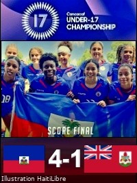 Haiti - U-17 Women's World Cup Qualifiers : Our Grenadières win over Bermuda [4-1] (video)
