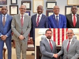 Haiti - Washington : PM meets with Senator Raphael Warnock and Michael Jensen