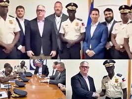 Haïti - Sécurité : La PNH a reçu la visite d’une délégation de l’Ambassade américaine (vidéo)