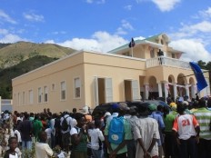 Haiti - Reconstruction : Inauguration of Town Halls to Cerca Carvajal and Savanette