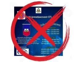 Haïti - ALERTE : Le CFI met en garde le public contre une arnaque
