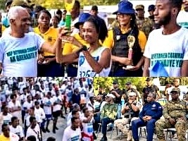 Haiti - Marathon for Peace : The Haitian National Police facilitates the return of citizens to the Champ de Mars