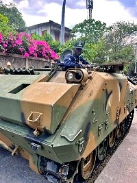 Haiti - Security : Big firepower of tanks donated by South Korea