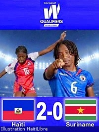 Haiti - World Cup Qualifiers Brazil 2027 : Victory [2-0] for the Grenadières against Suriname