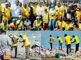 The cleanup of Cap-Haitien in Haiti continues through «Konbit Netwayaj»
