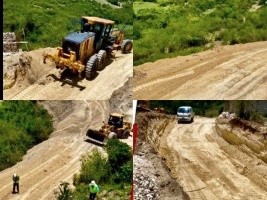 Haiti : Access work underway at the Mont Fleury solar power plant site