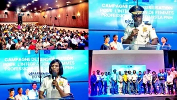 Haïti - Cap-Haïtien : Lancement de la 2ème phase de la campagne «PNH Nouvelle Génération : Les femmes au cœur du changement»