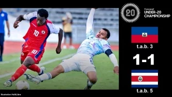 Haïti - Victoire du Costa Rica [1-1 tab 5-3], fin du rêve des Grenadiers (vidéo)