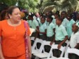 Haiti - Social : Sophia Martelly and Michaëlle Jean have distributed books to schoolchildren