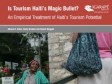Haiti - Tourism : New study on the perception of tourists in Haiti
